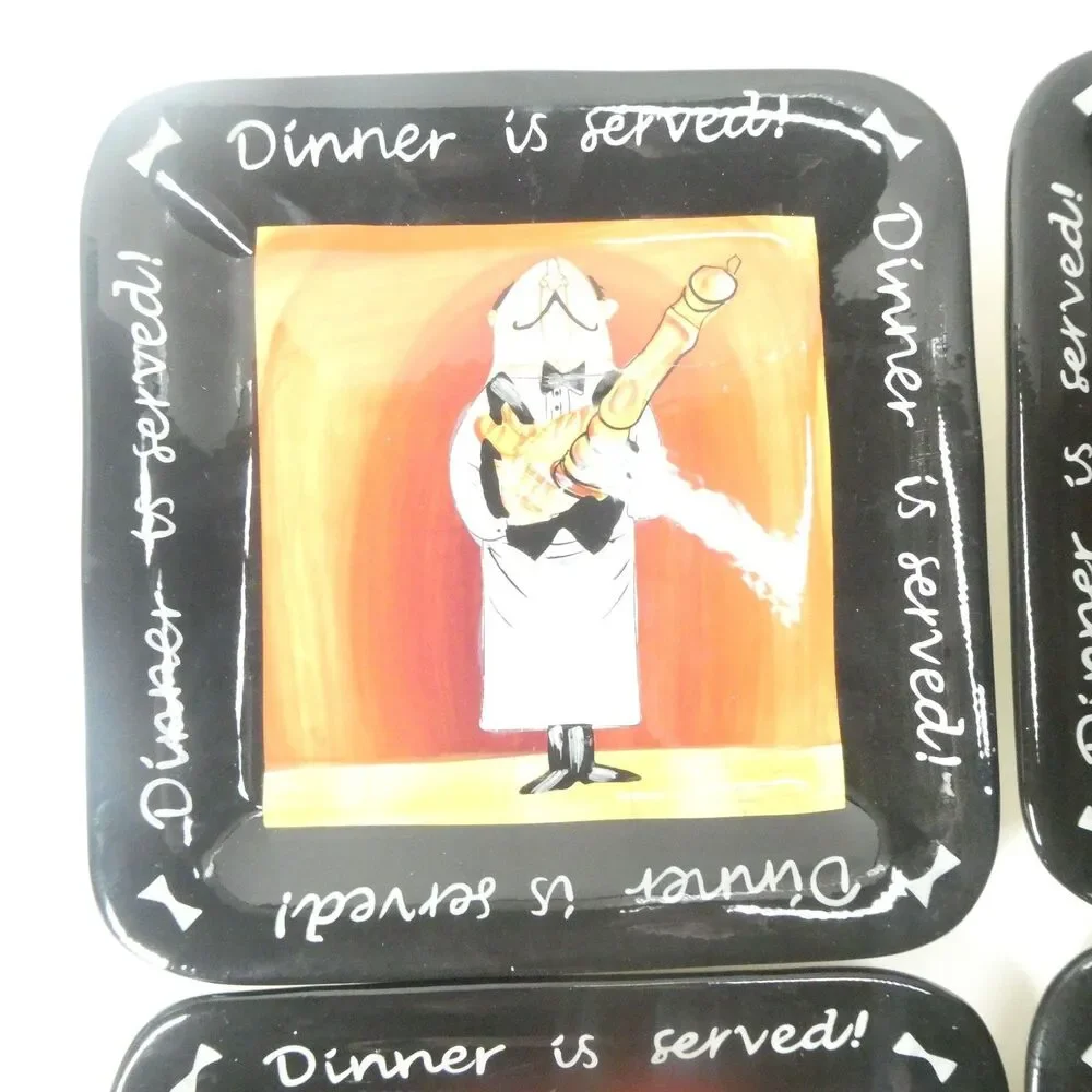 4 Square Plates 8